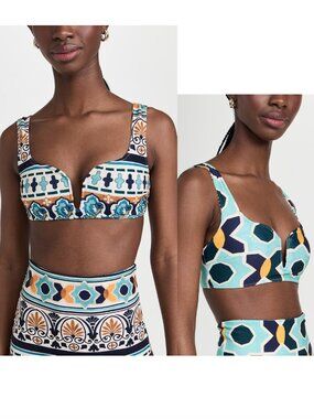 LA DOUBLEJ Barbarella reversible bikini top sz XXS NWT $320